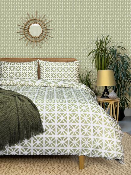 Mini Moderns Breeze Duvet Cover Set - view 2, British Lichen