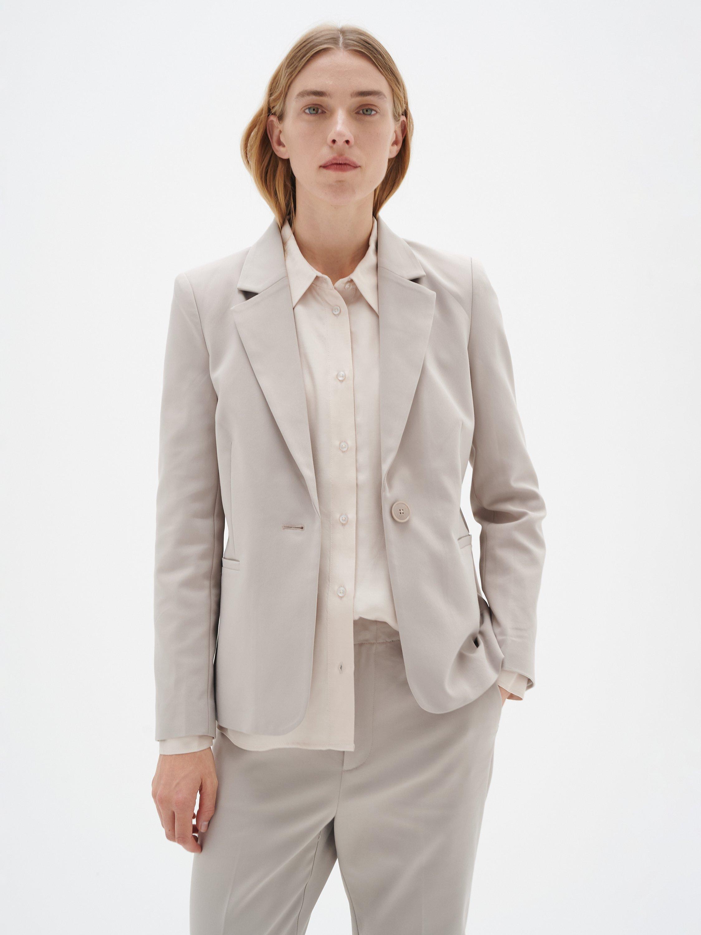 Product image 1 of 6, which shows InWear Zella Notch Lapel Blazer, Clay, 8