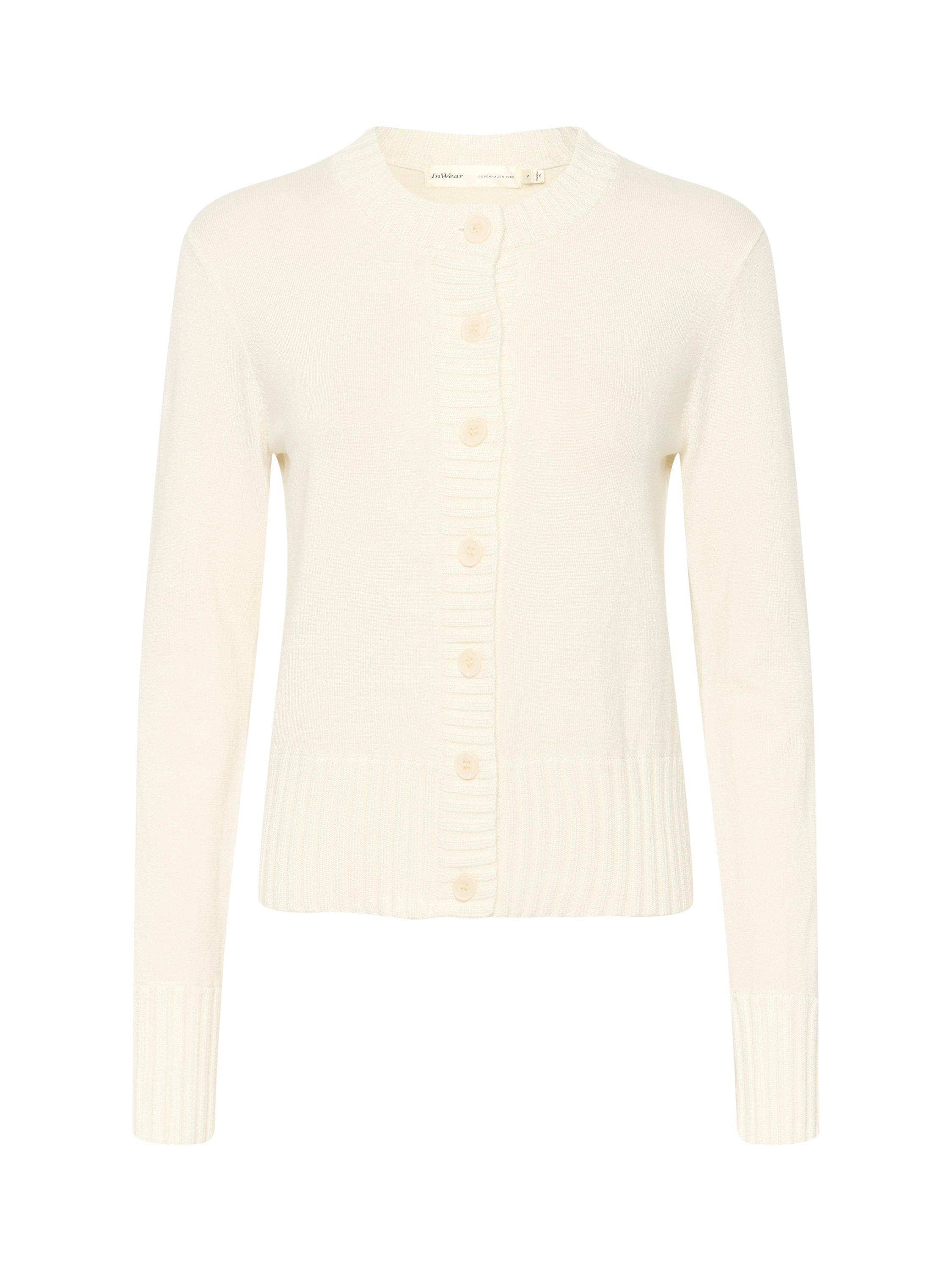 Product image 1 of 2, which shows InWear Orkidea Cardigan, Whisper White, XS