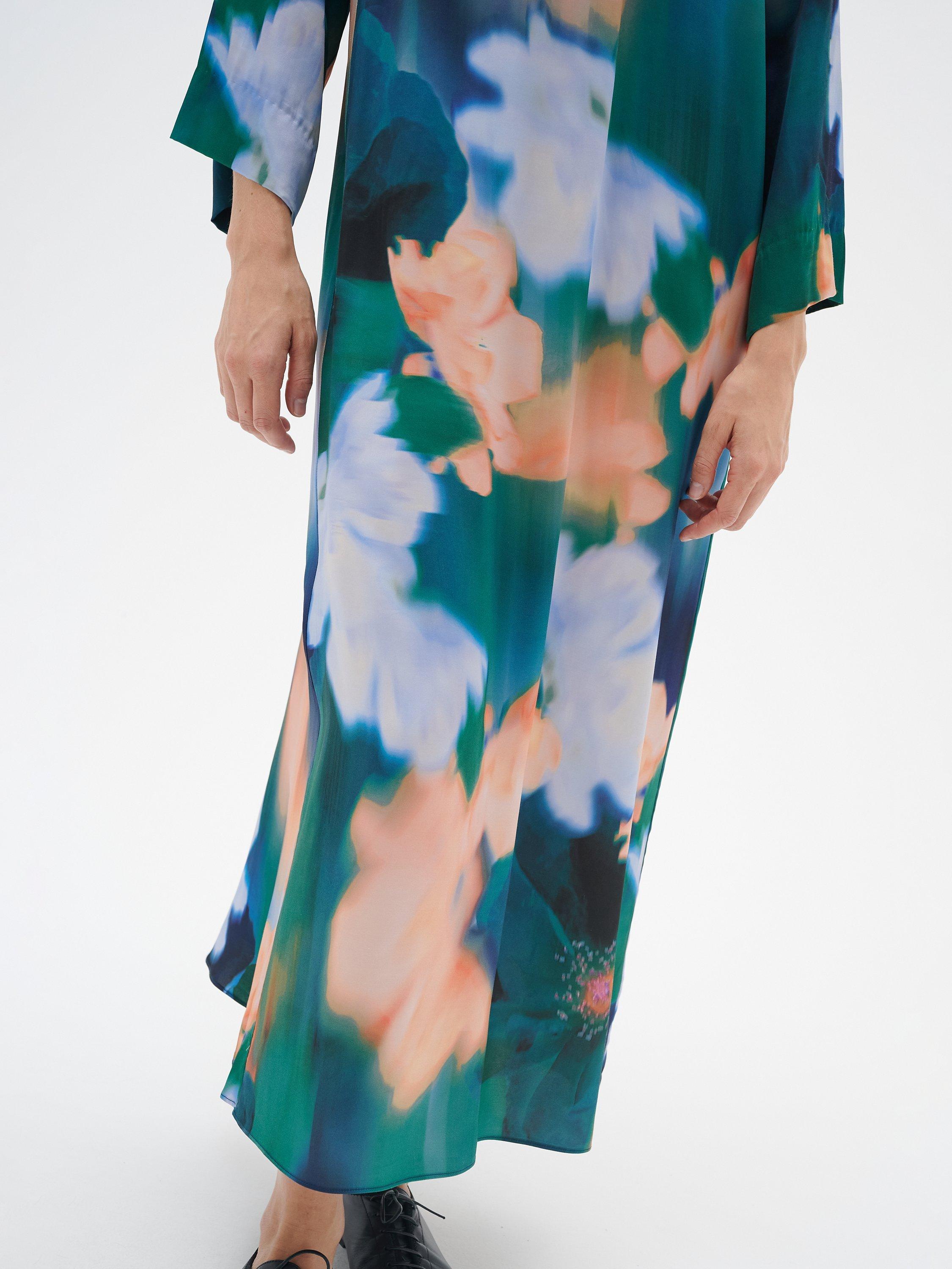Product image 3 of 6, which shows InWear Cielo Loose Fit Maxi Dress, Blurry Flower, 8