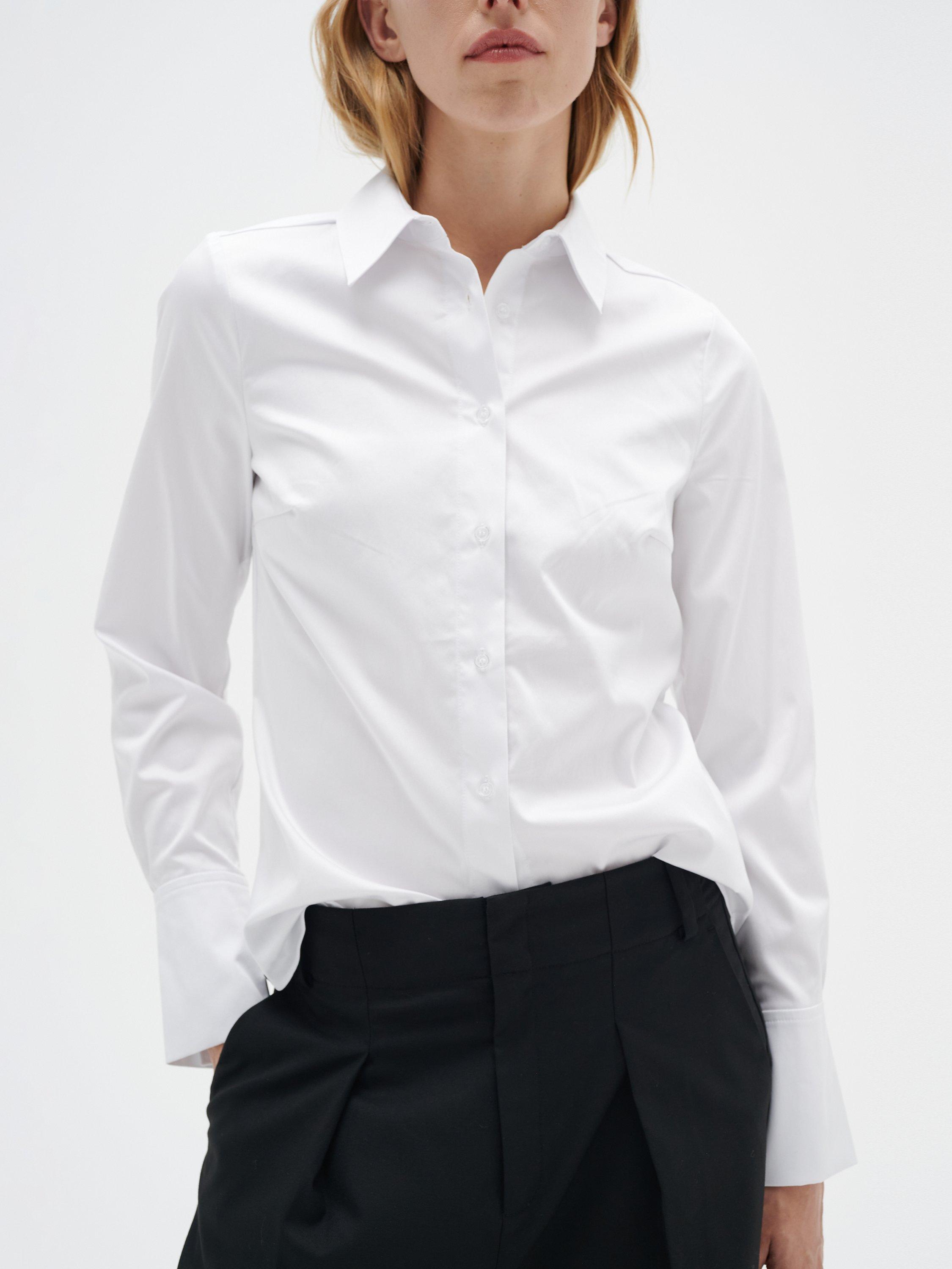 Product image 1 of 7, which shows InWear Cally Classic Tailored Fit Shirt, White, 8