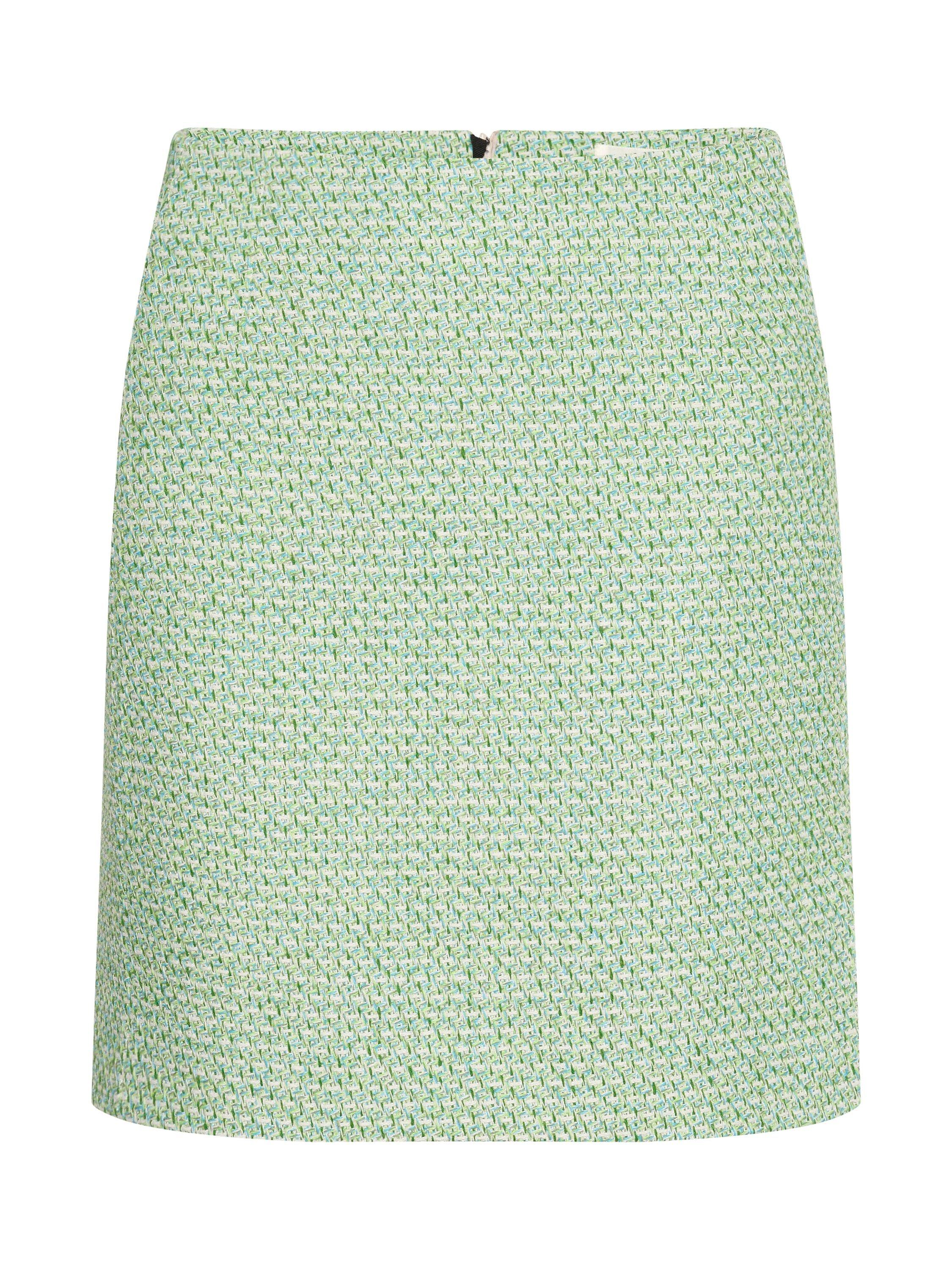 InWear Titan Tweed Pencil Mini Skirt Green