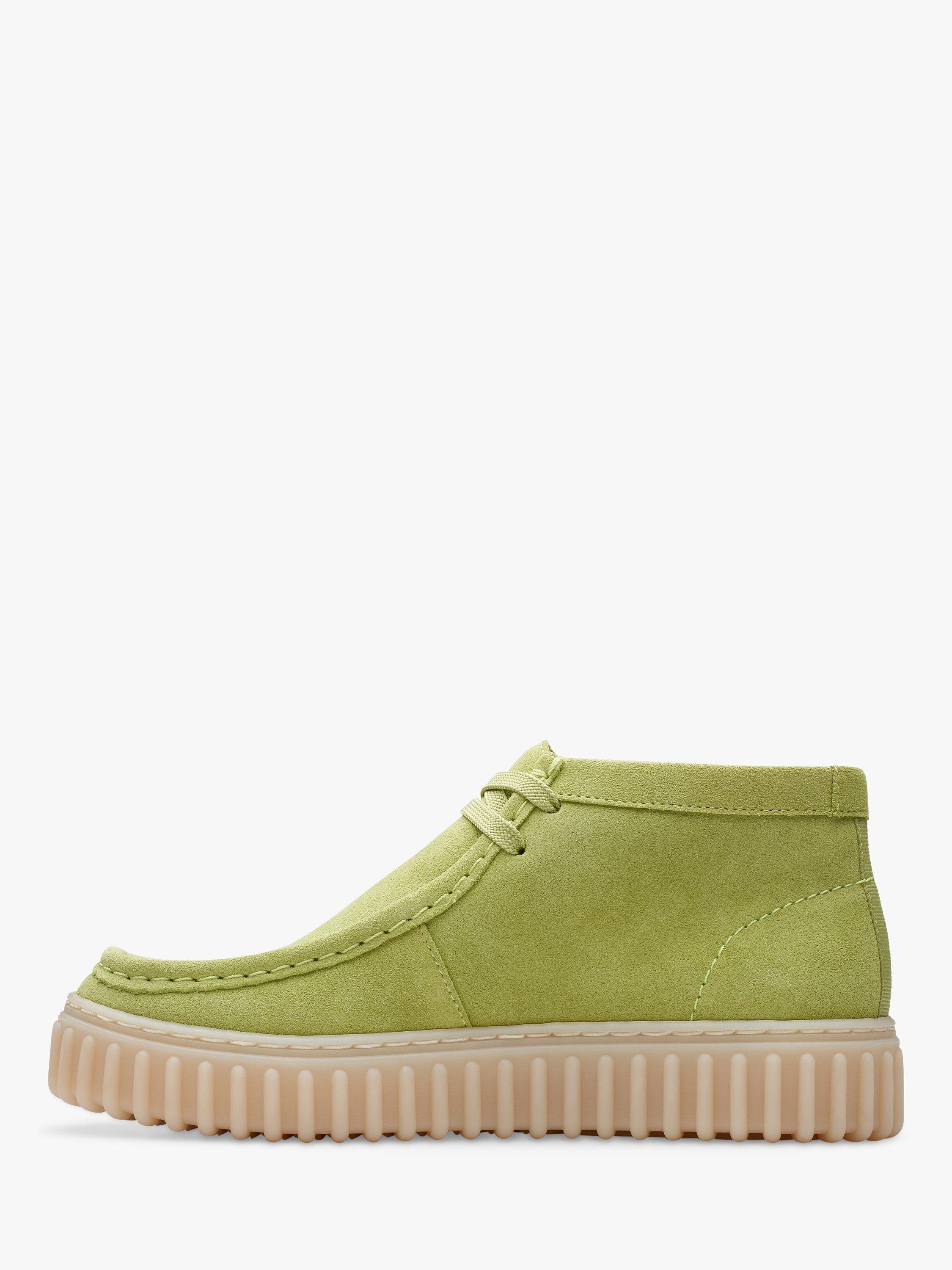 Product image 2 of 7, which shows Clarks Kids' Torhill K Suede Ankle Boots, Lime, 1