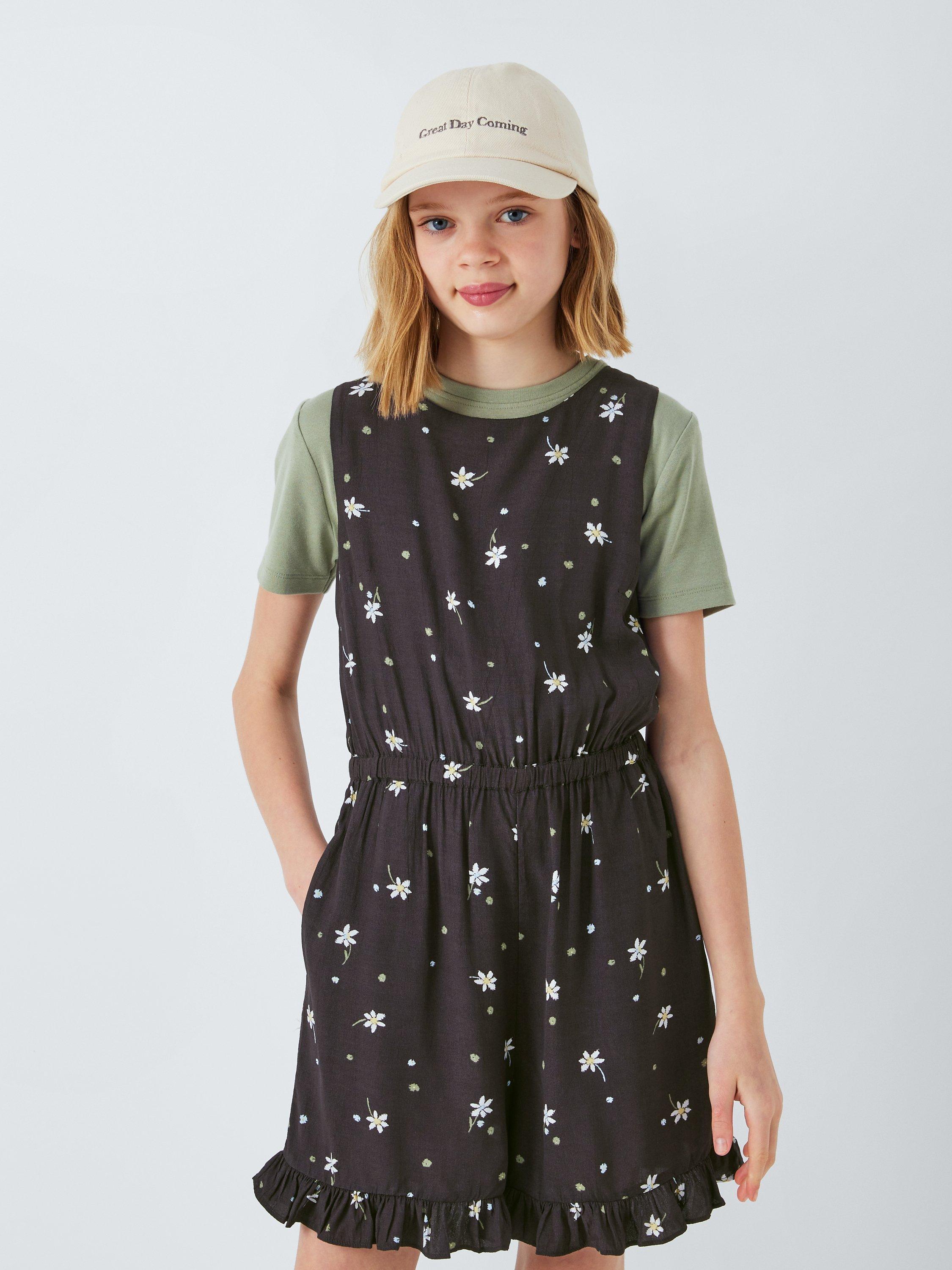 John Lewis Kids' Daisy Playsuit, Phantom