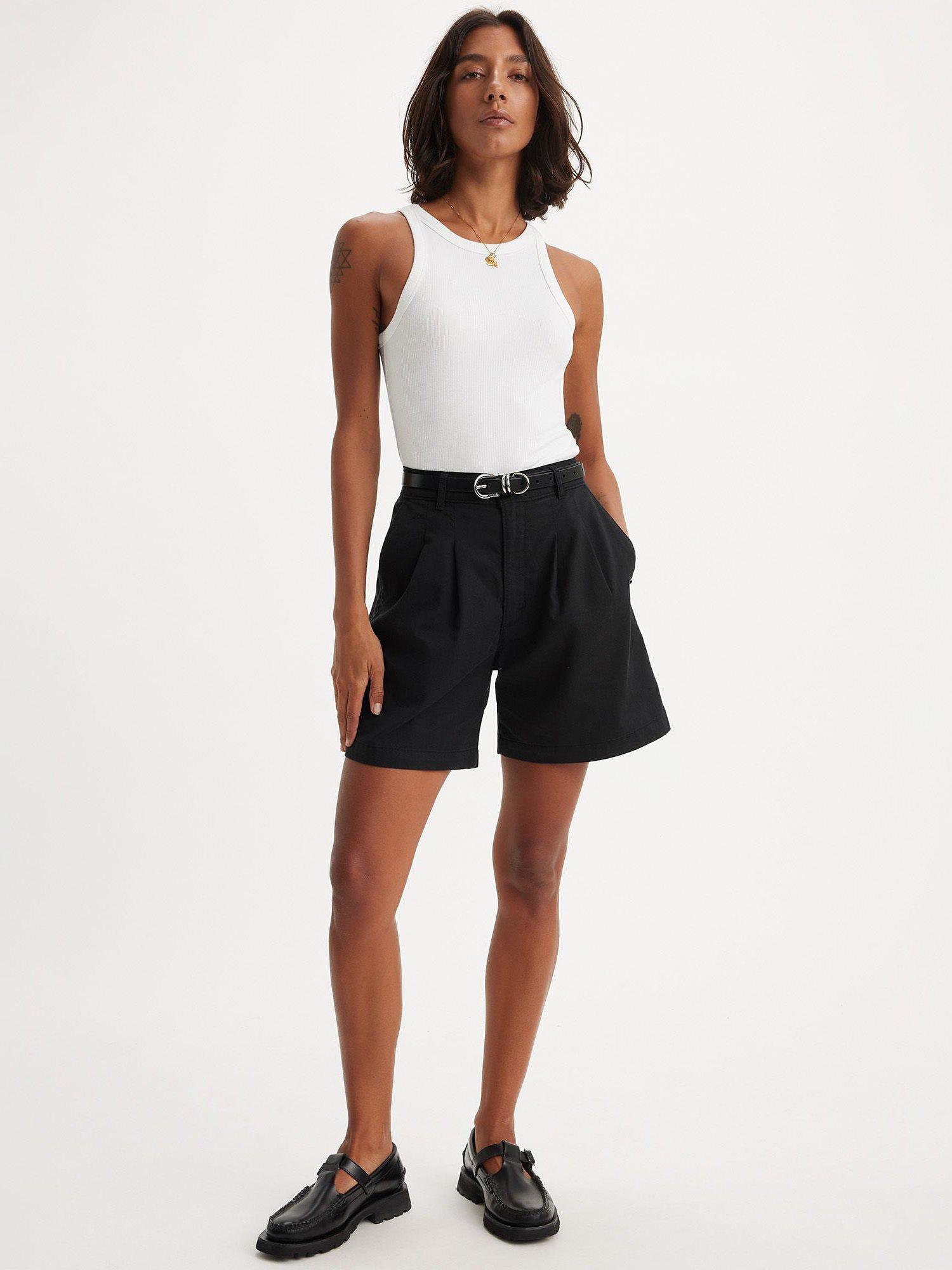 Levi's Pleated Shorts, Caviar