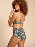 White Stuff Verity High Waist Floral Swim Bottoms, Yellow/Multi