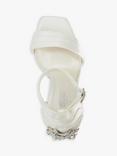 Dune London Bridal Collection Meridians Embellished Heel Sandals, Ivory