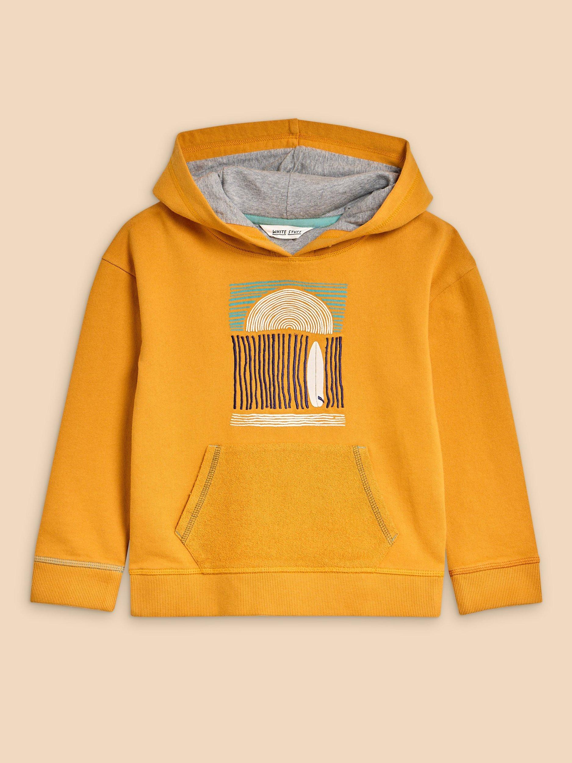 White Stuff Kids' Asher Hoodie, Mid Yellow