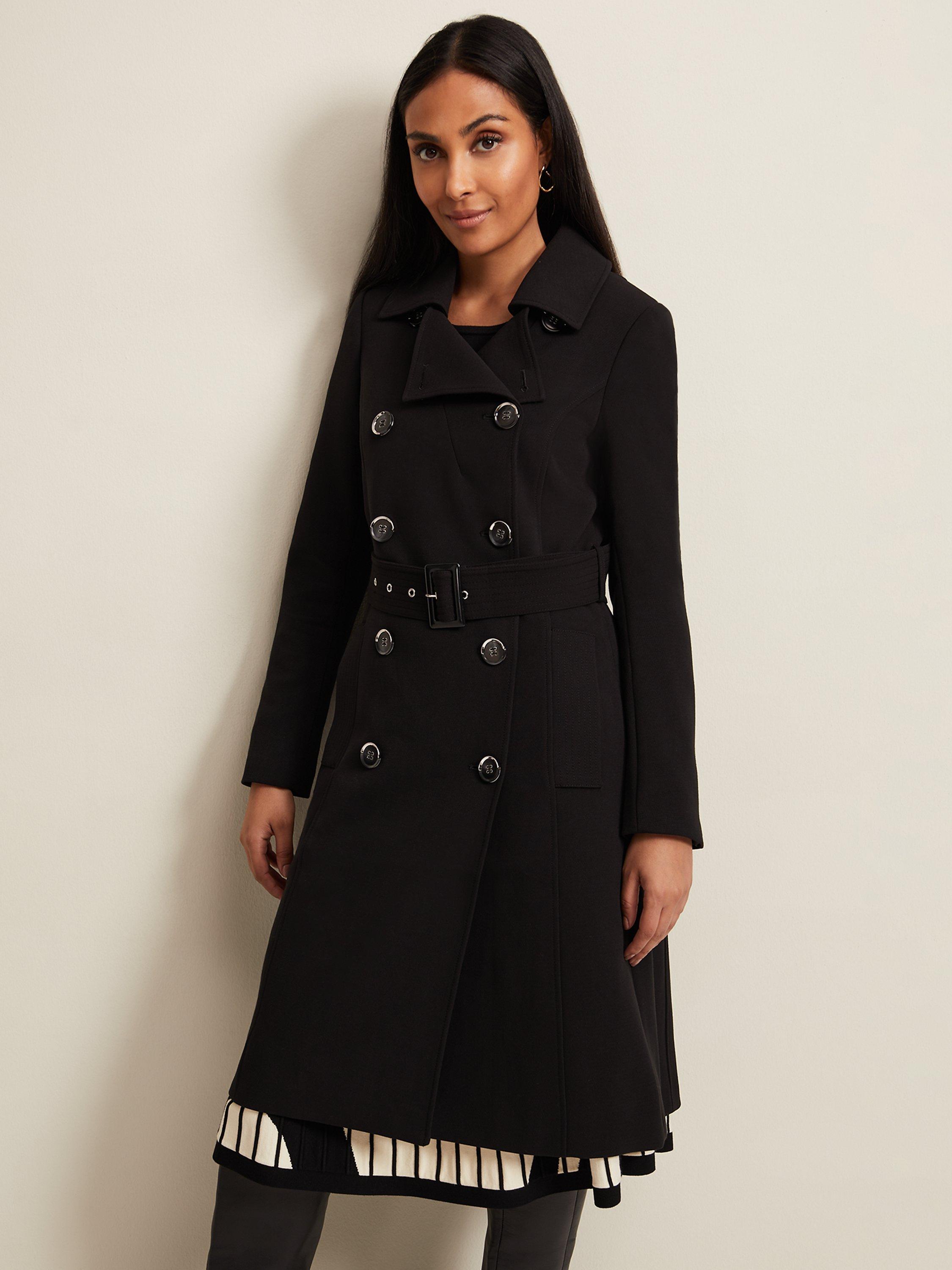 Phase Eight Petite Layana Coat Black