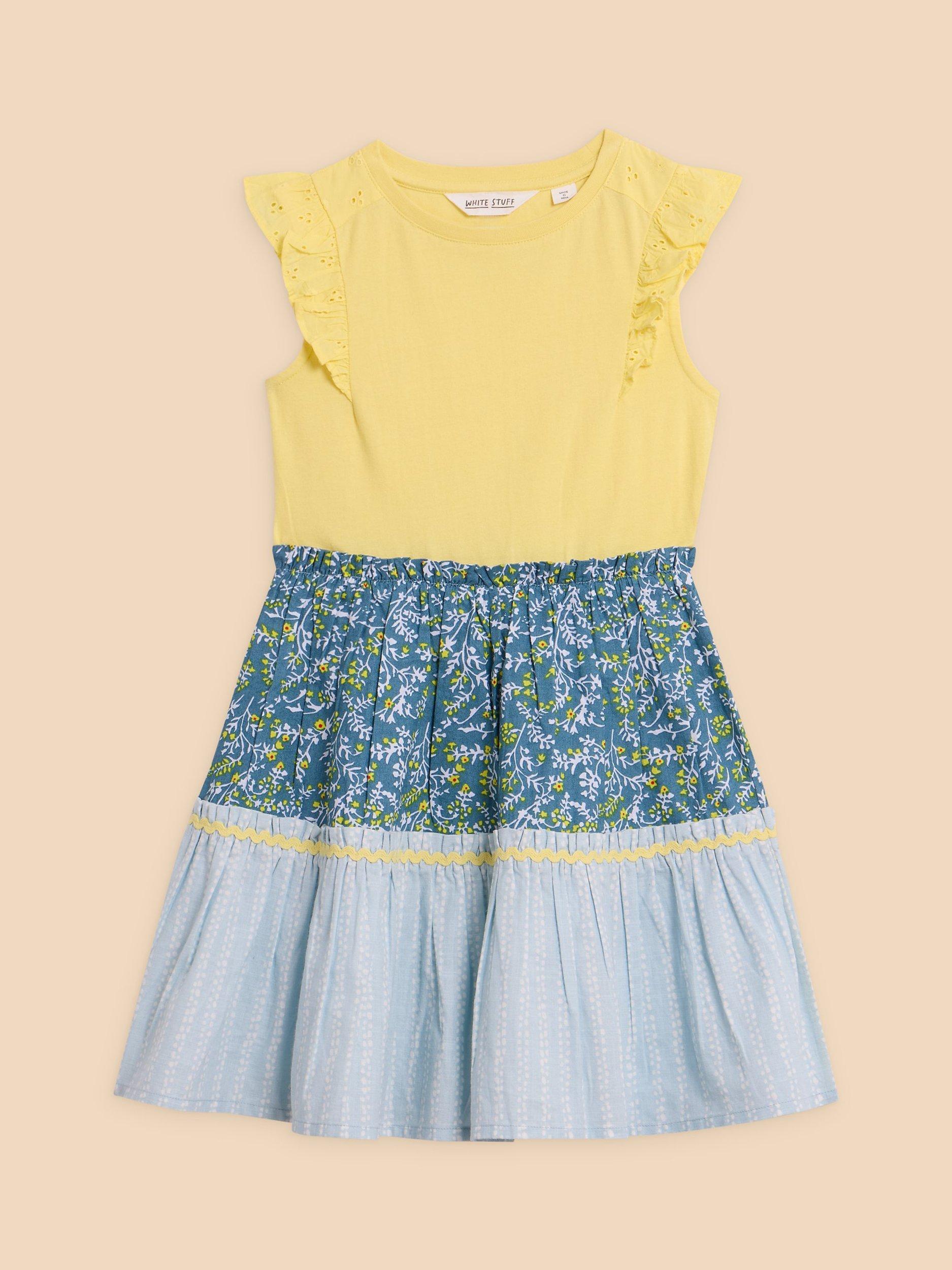 White Stuff Kids' Floral Print Dress, Multi