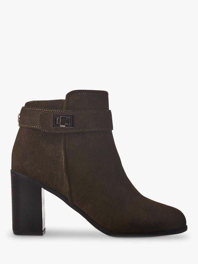 Moda in Pelle Maricella Suede Heeled Ankle Boots