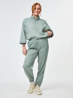 Girlfriend Collective Hummingbird Half Zip Windbreaker, Chinoiserie