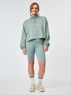 Girlfriend Collective Hummingbird Half Zip Windbreaker - view 2, Chinoiserie