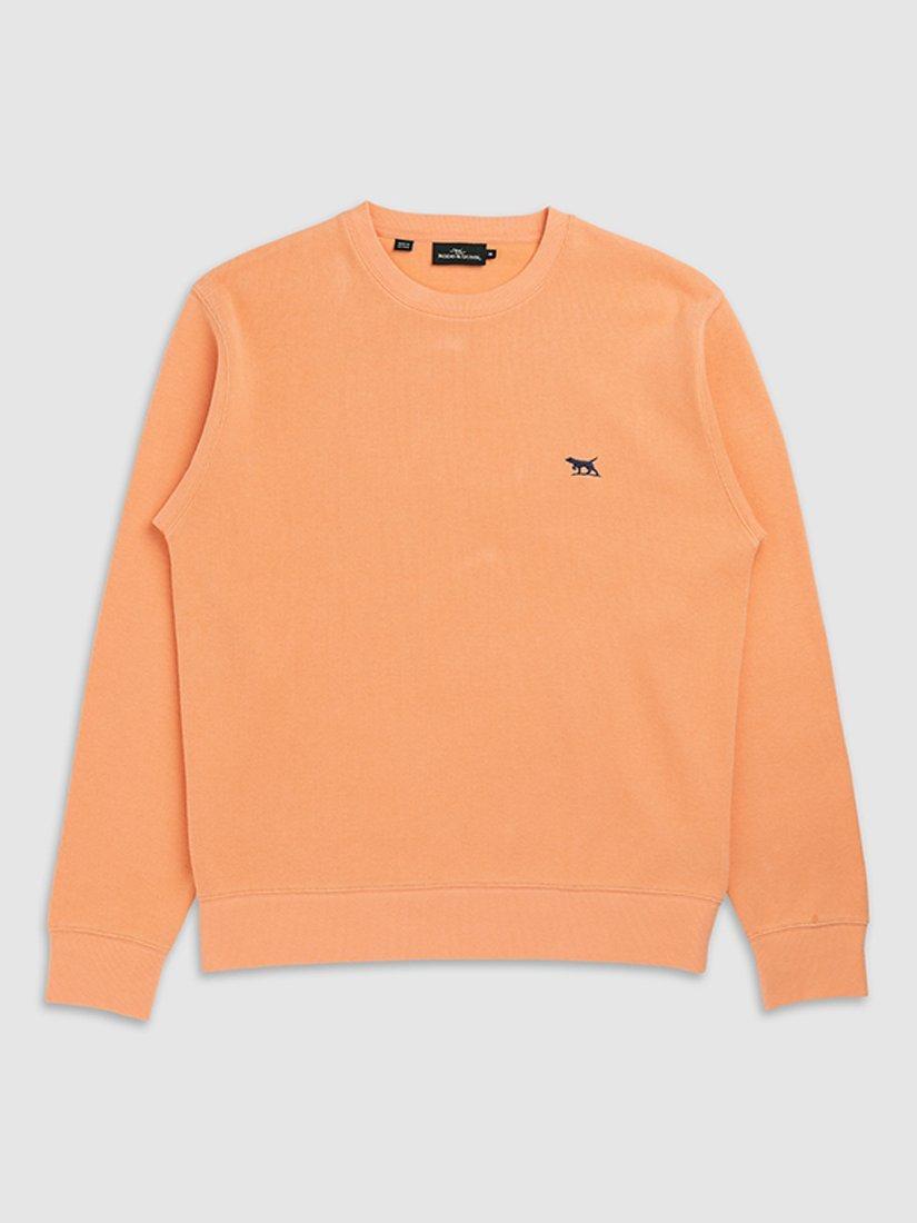 Product image 4 of 5, which shows Rodd & Gunn Gunn Cotton Crew Neck Sweatshirt, Apricot, XS