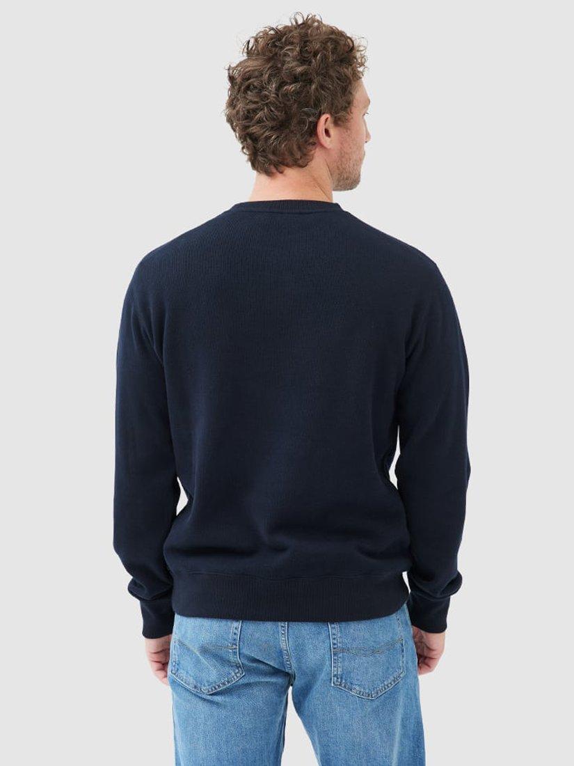 Product image 3 of 5, which shows Rodd & Gunn Gunn Cotton Crew Neck Sweatshirt, Midnight, XS