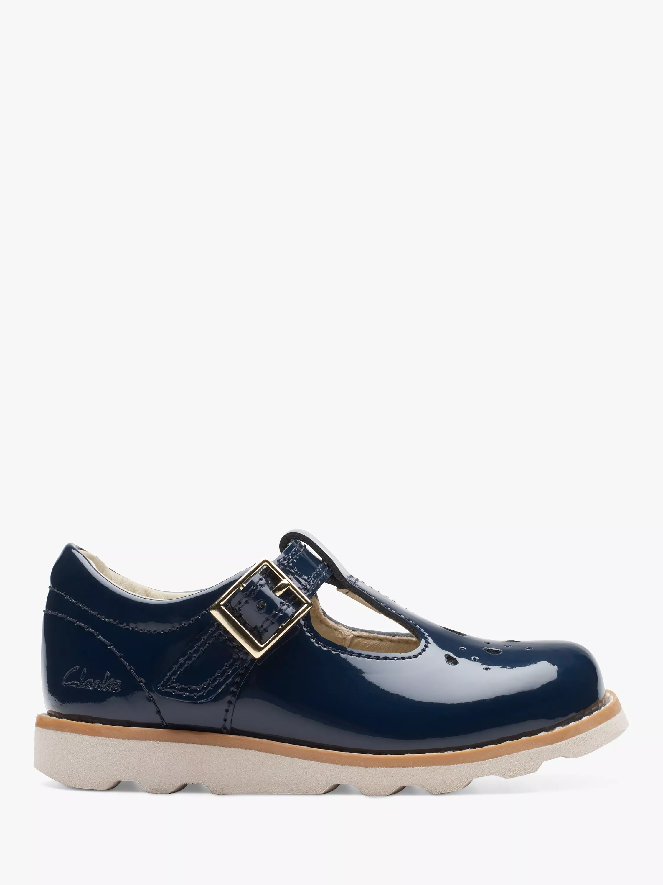 Clarks navy patent shoes online