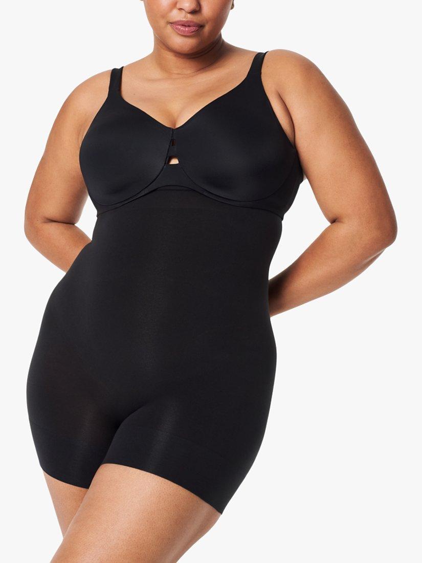 Product image 1 of 6, which shows Spanx SPANXsculpt™ Seamless Power High-Waisted Shorty, Very Black, S