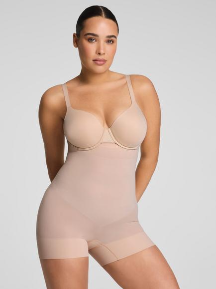 Spanx SPANXsculpt™ Firm Compression Seamless Power High-Waisted Shorty, Soft Nude