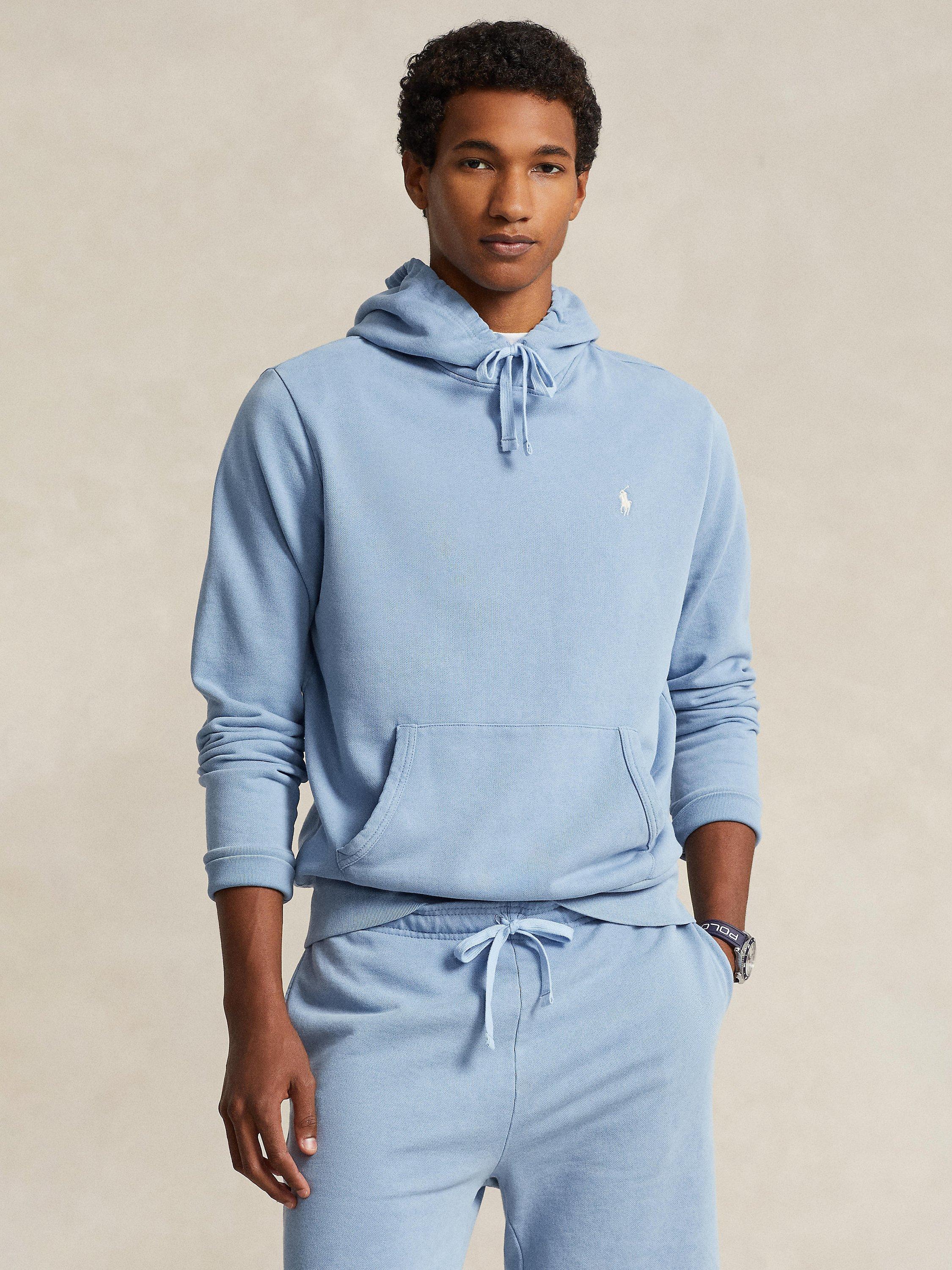 Ralph Lauren Loopback Fleece Hoodie Channel Blue