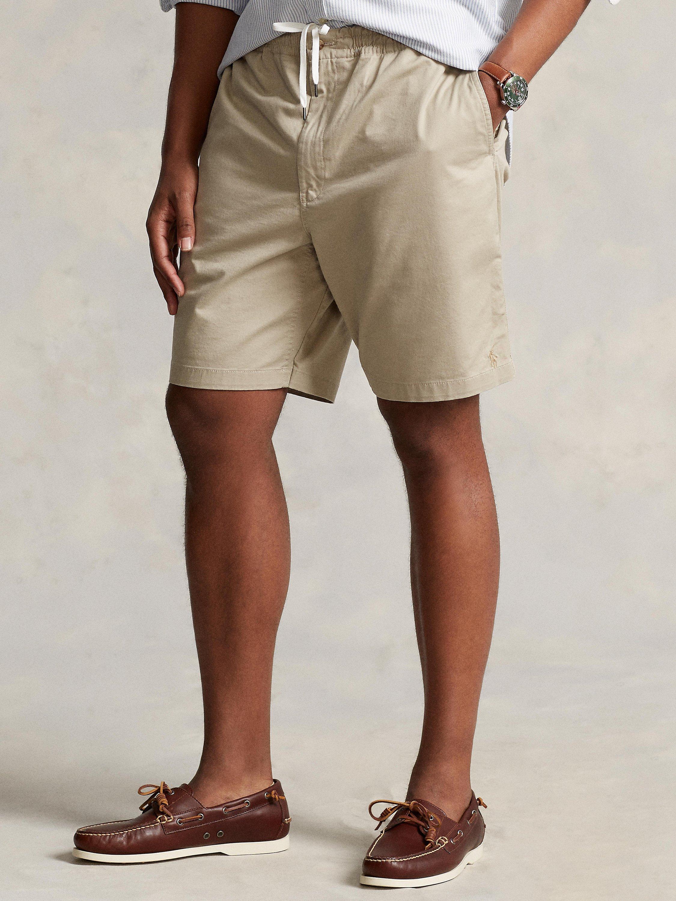 Product image 1 of 6, which shows Ralph Lauren Polo Prepster Stretch Chino Shorts, Khaki, 1XB