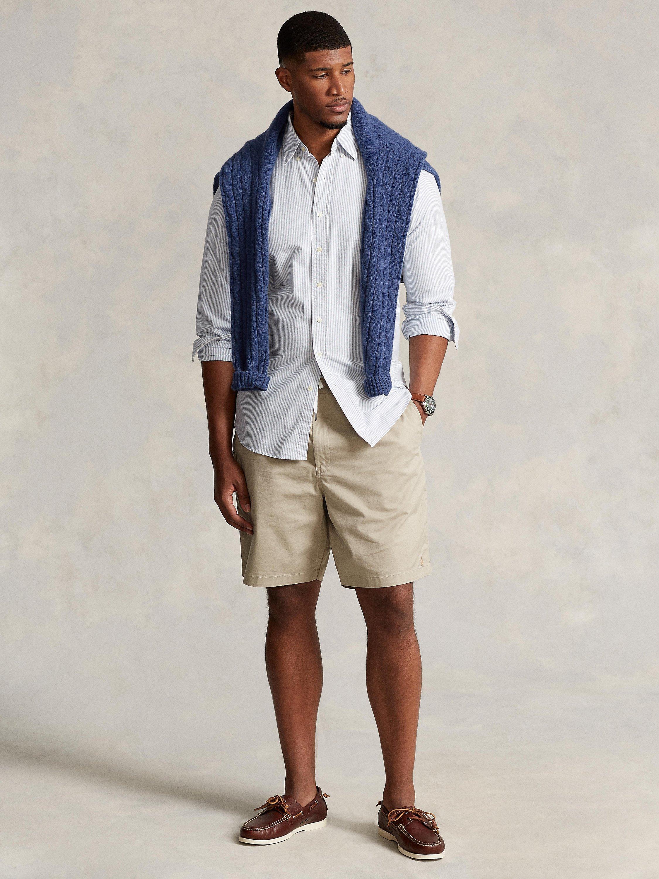 Product image 5 of 6, which shows Ralph Lauren Polo Prepster Stretch Chino Shorts, Khaki, 1XB