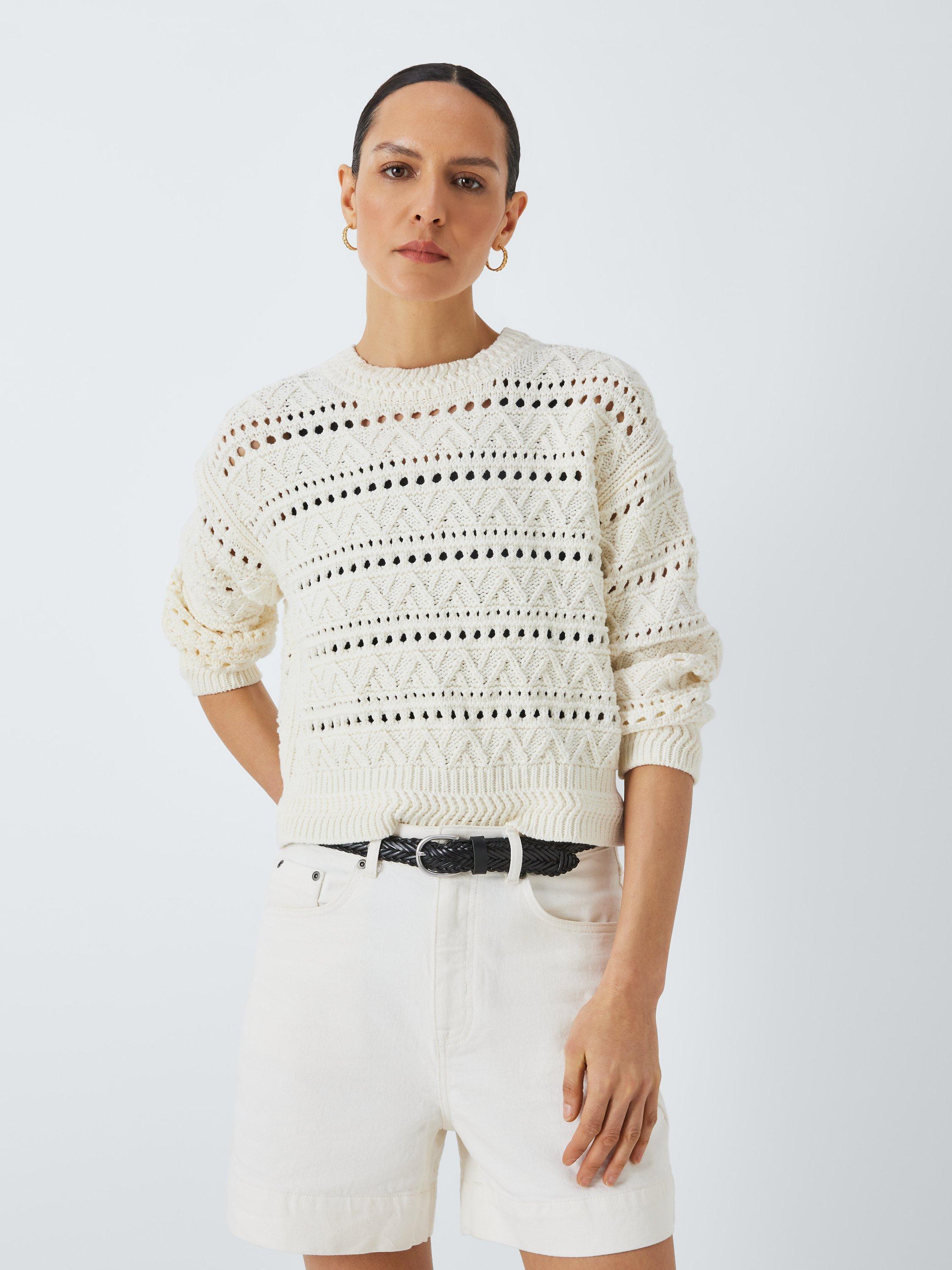 John Lewis Boxy Geometric Knit Jumper