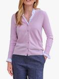 Pure Collection V-Neck Cashmere Cardigan, Petal Pink
