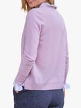 Pure Collection V-Neck Cashmere Cardigan, Petal Pink