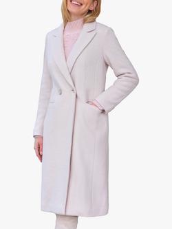 Pure Collection Boucle Wool Blend Coat, Winter White, Winter White