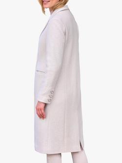 Pure Collection Boucle Wool Blend Coat, Winter White - view 2, Winter White