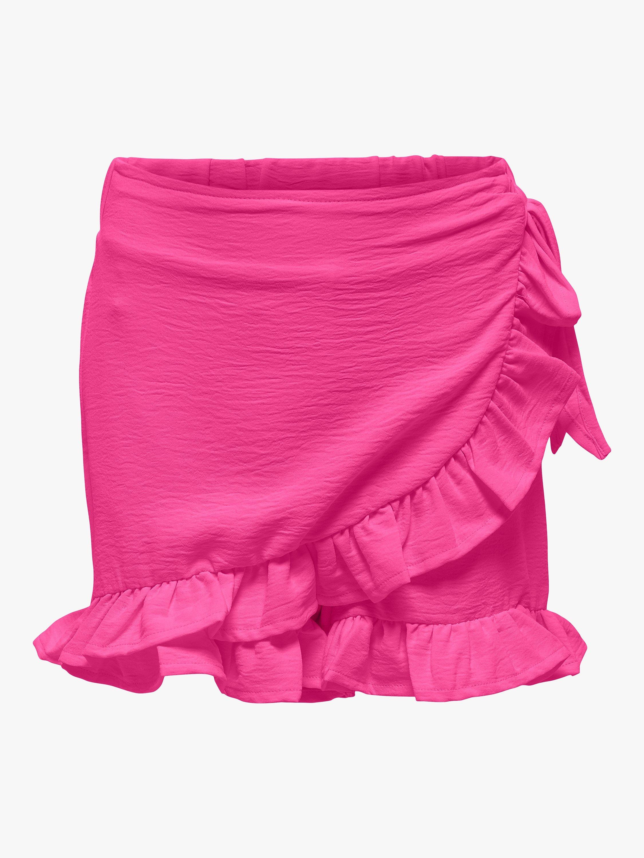Product image 1 of 2, which shows KIDS ONLY Kids' Frill Wrap Around Skort, Raspberry Rose, 14 years