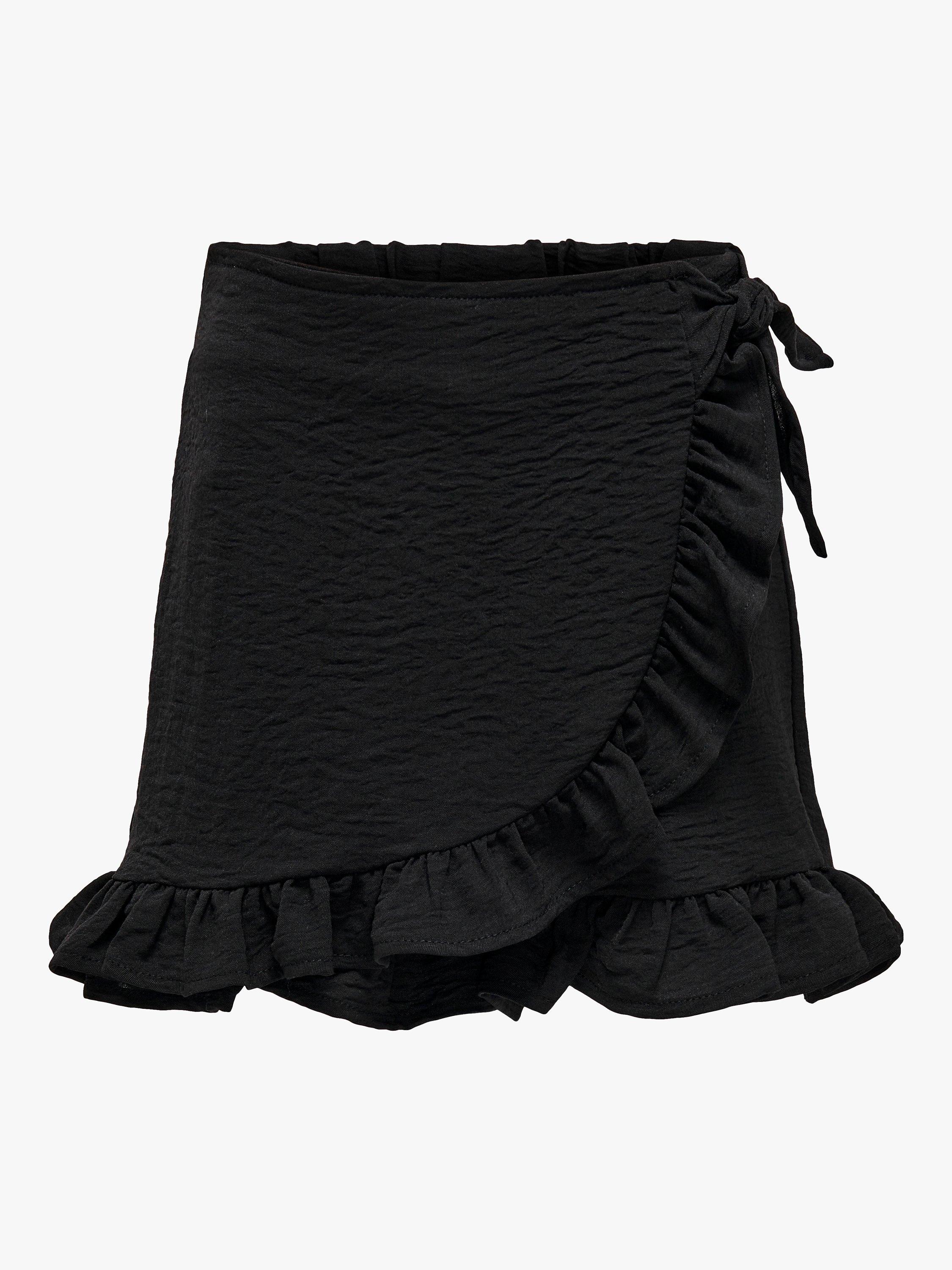KIDS ONLY Kids' Frill Wrap Around Skort, Black