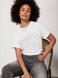 Mint Velvet Cotton Fleetwood Mac T-Shirt, White