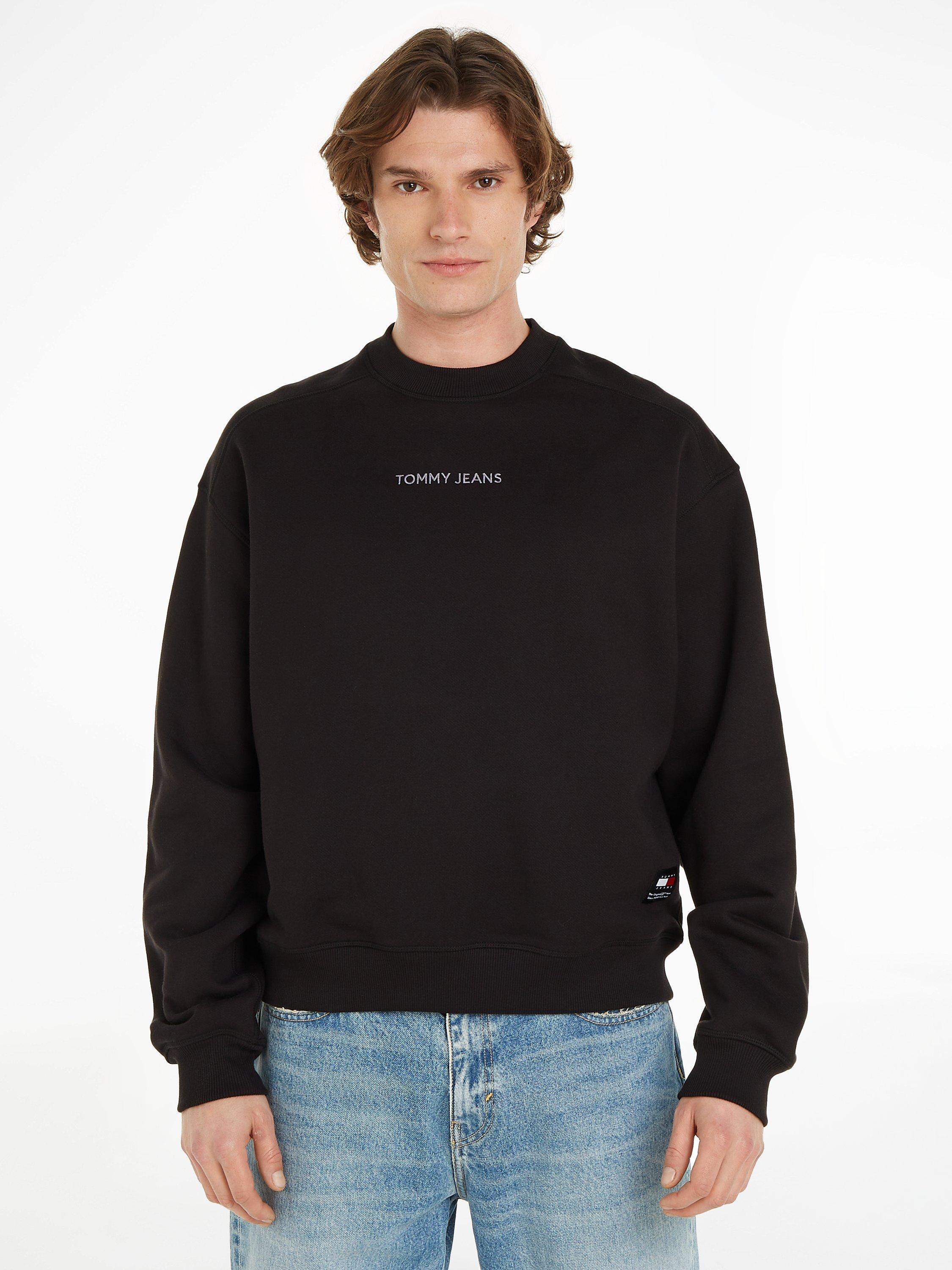 Black tommy jeans jumper hotsell