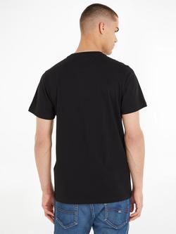 Tommy Jeans Slim Essential Flag T-Shirt - view 2, Black
