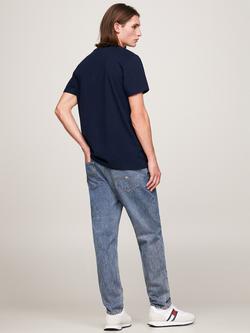 Tommy Jeans Slim Essential Flag T-Shirt - view 2, Dark Night Navy