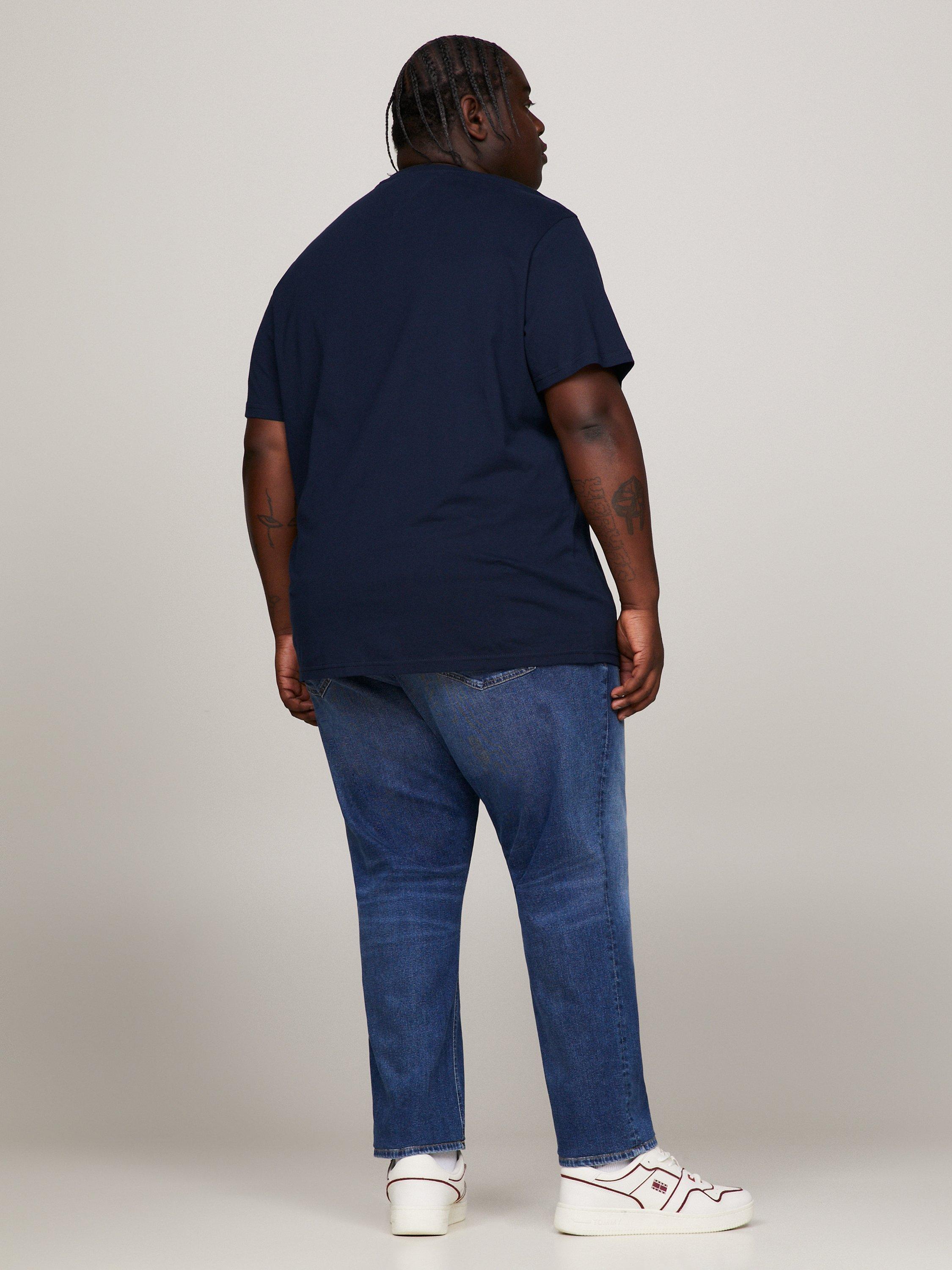 Product image 6 of 6, which shows Tommy Jeans Slim Essential Flag T-Shirt, Dark Night Navy, XS