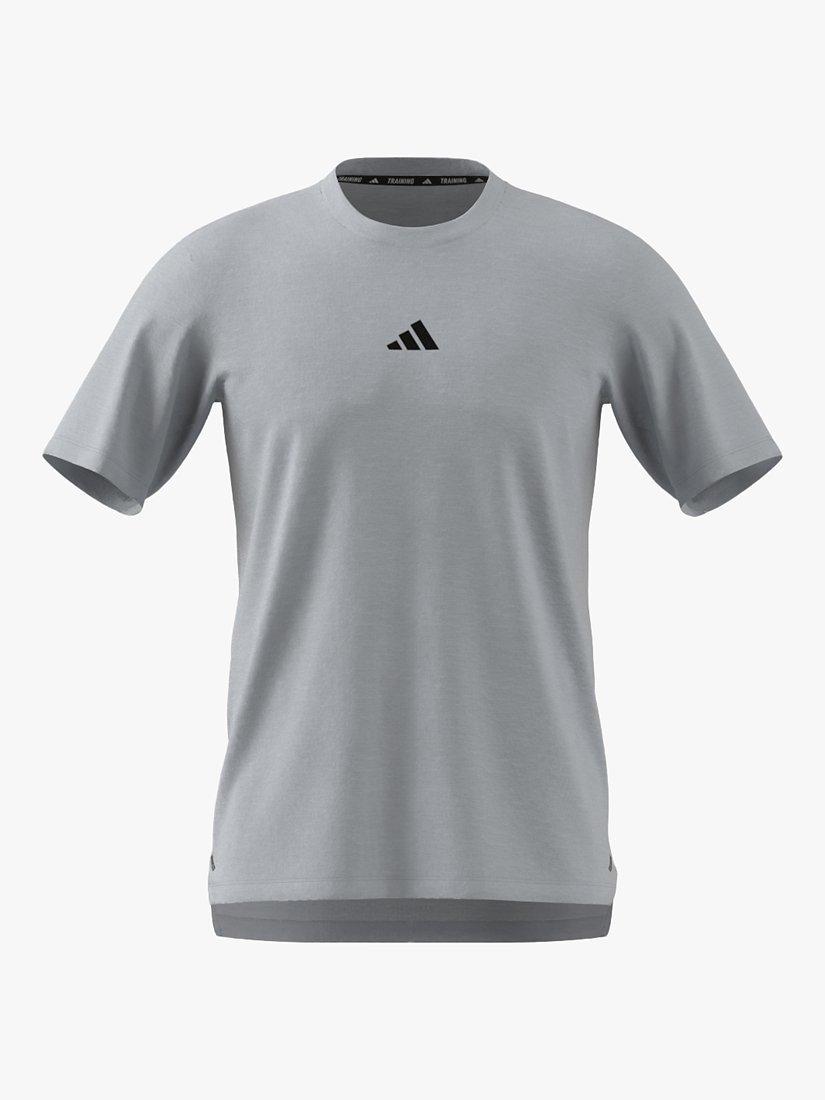adidas Workout Logo T-Shirt, Halo Blue/Black