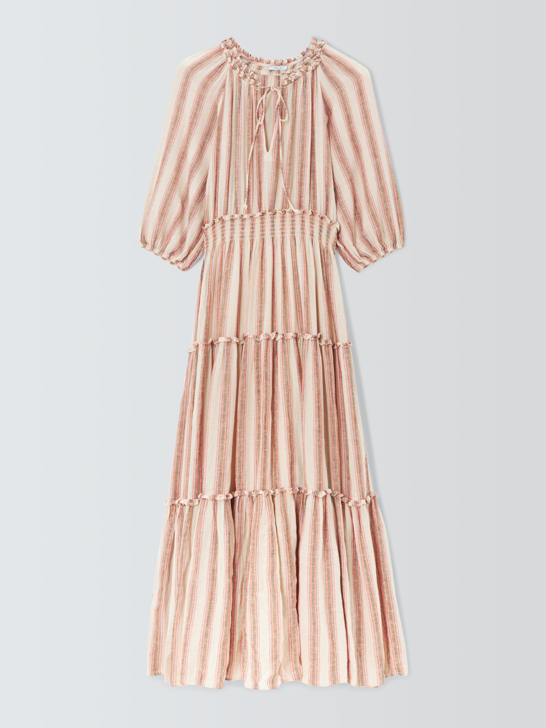 Rails Caterine Linen Blend Tiered Maxi Dress, Camino