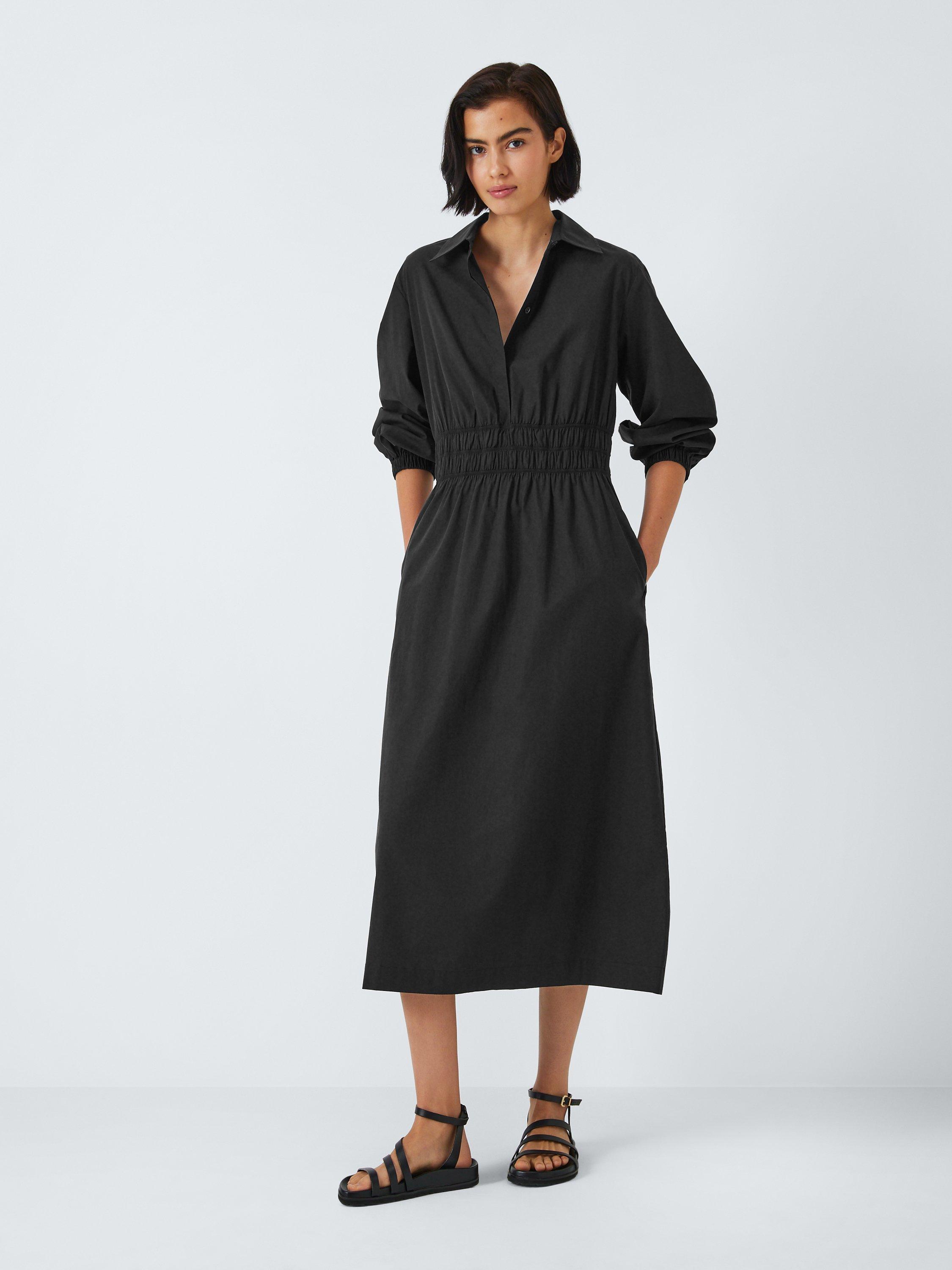 Rails Fraya Midi Shirt Dress, Black