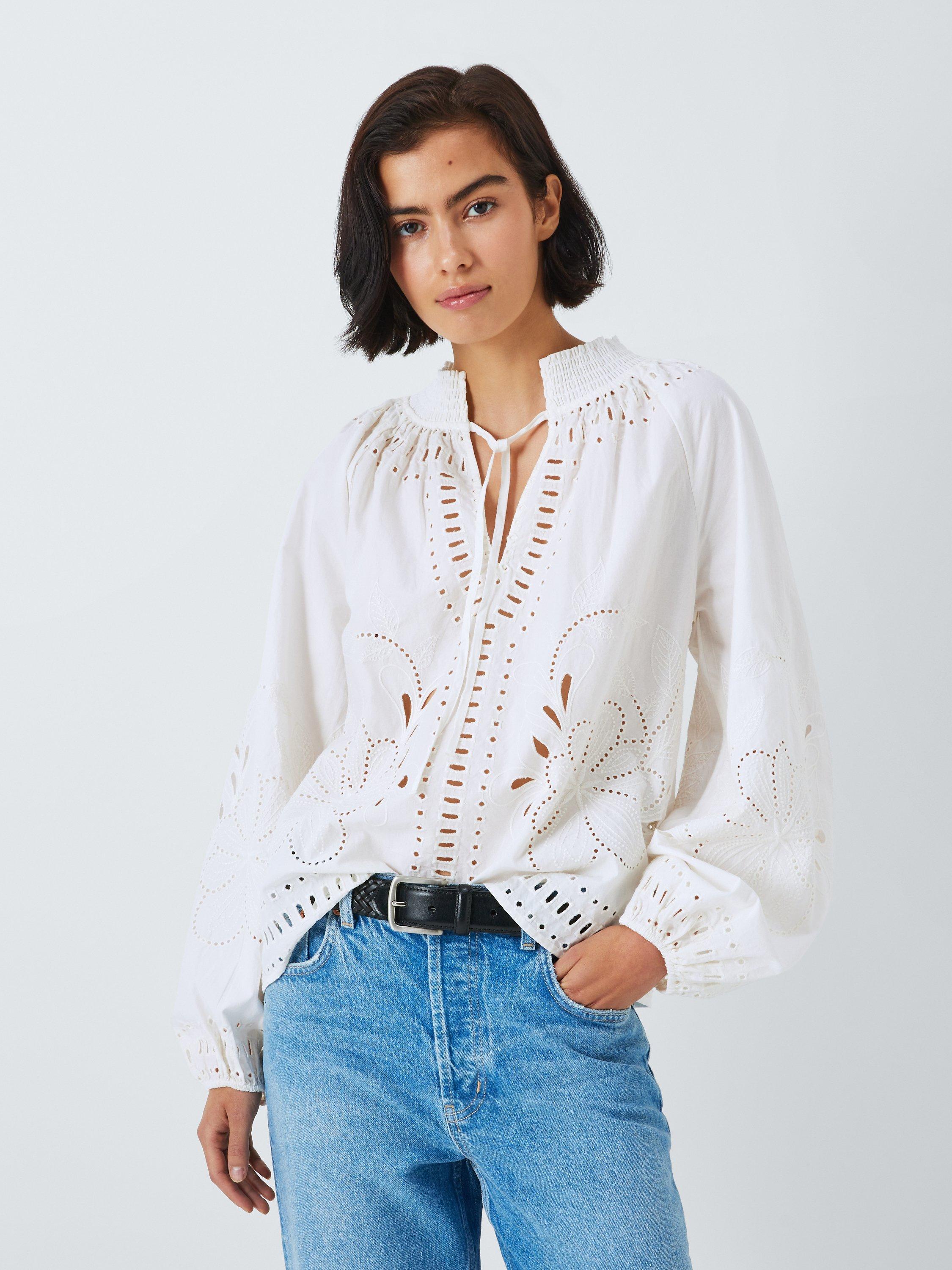 Rails Lucinda Cotton Poplin Blouse, White