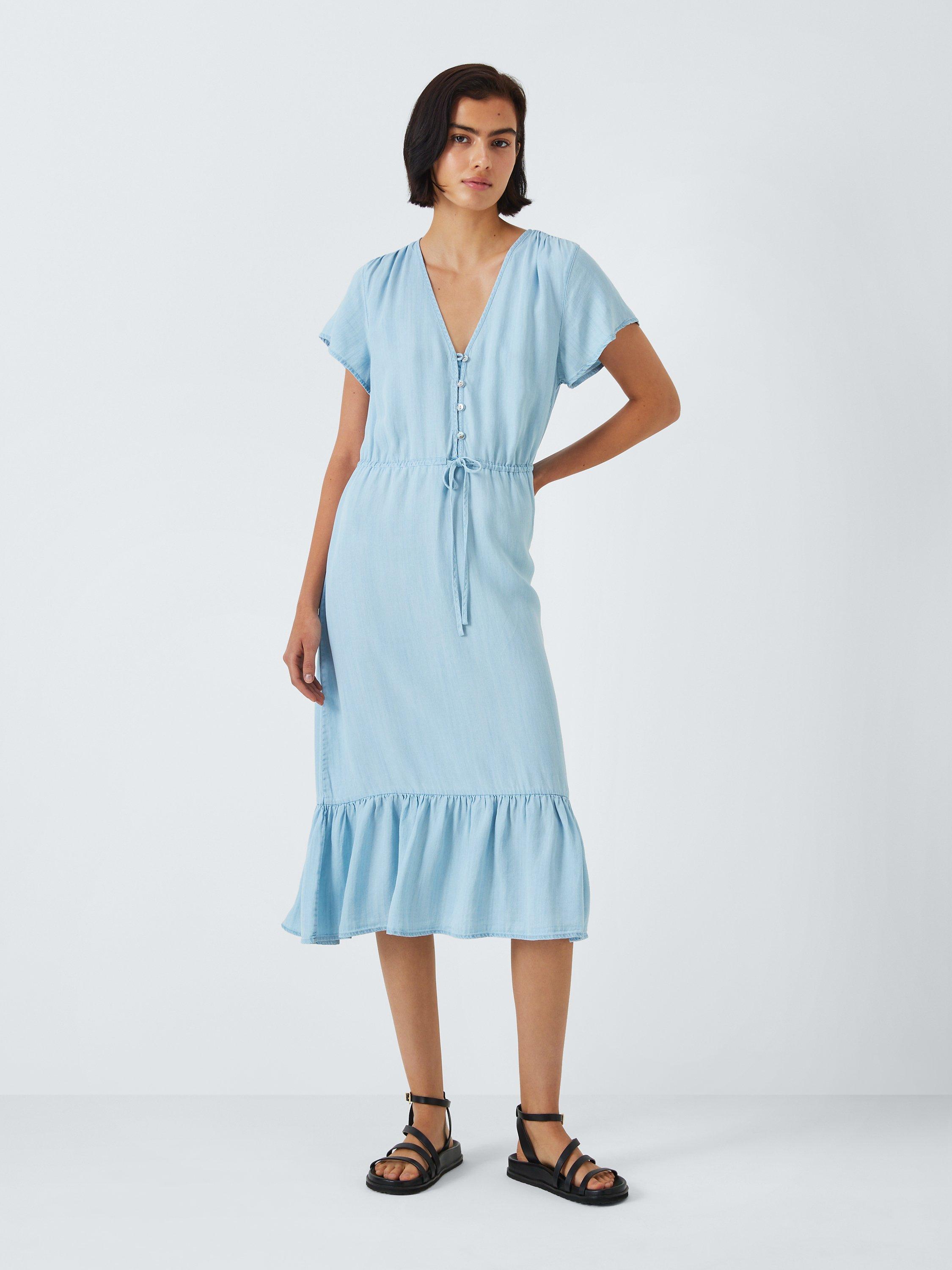 Rails Kiki Denim Midi Dress, Light Vintage