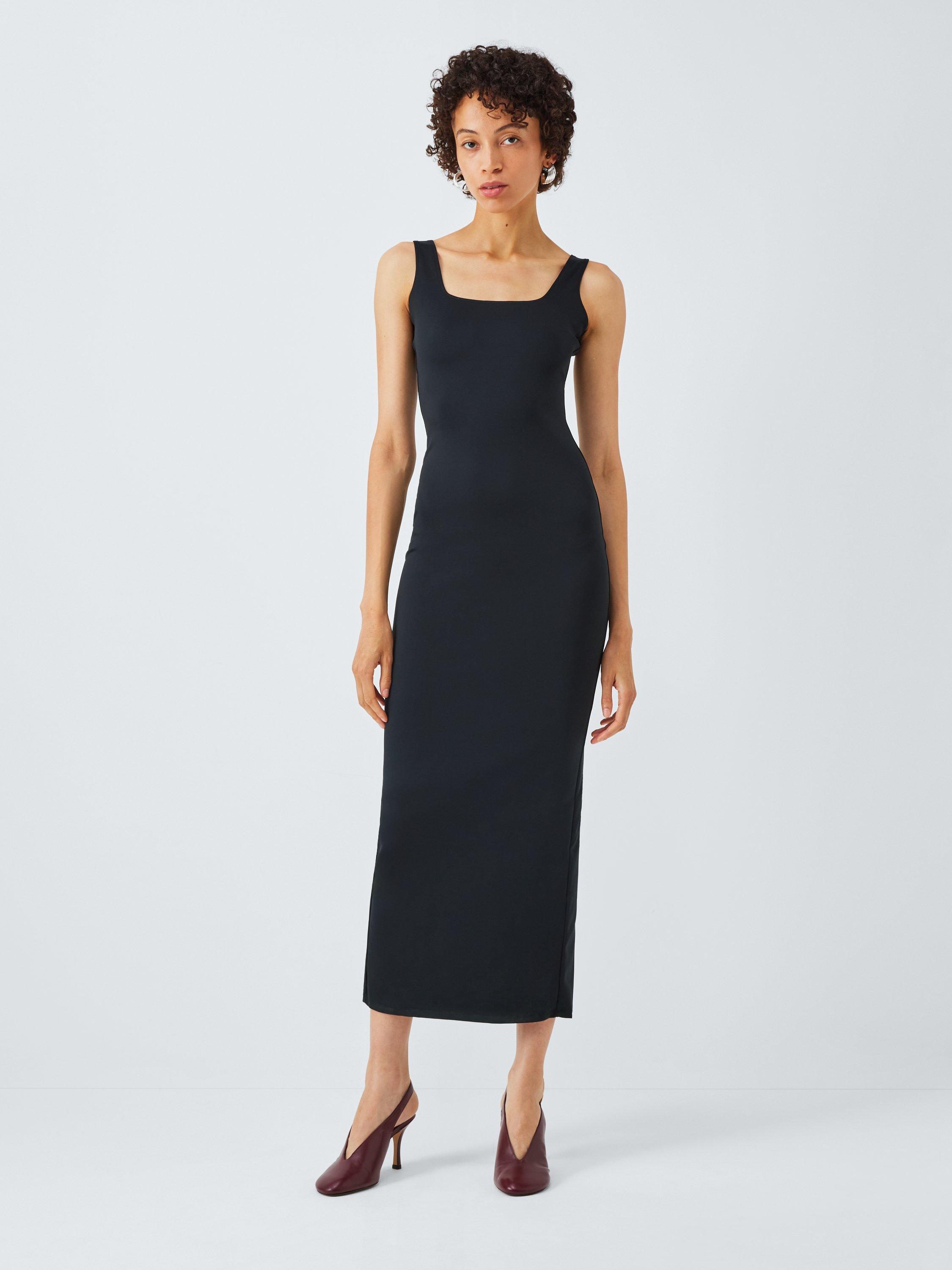 Good American Scuba Modern Tank Maxi Dress, Black