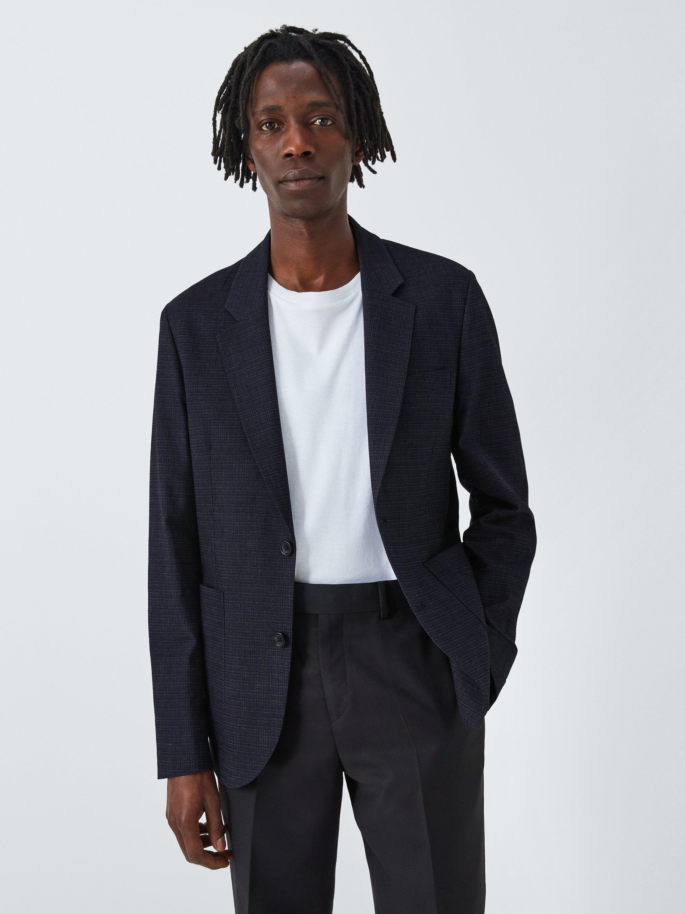 Paul Smith Unlined Textured Suit Jacket, 49 Blues