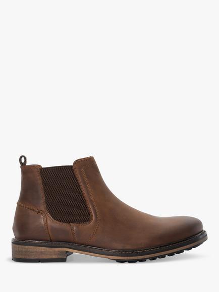 Dune London Chorleys Leather Chelsea Boots, Brown