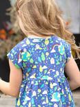 Frugi Kids' Celia Organic Cotton Blend Print Dress, Earth Day