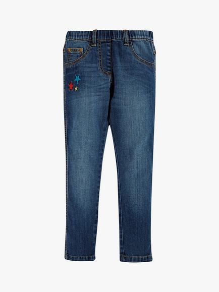 Frugi Kids' Julie Jeggings, Mid Wash Denim, Mid Wash Denim
