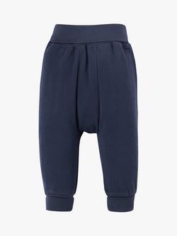 Frugi Baby Parsnip Organic Cotton Joggers, Indigo, Indigo