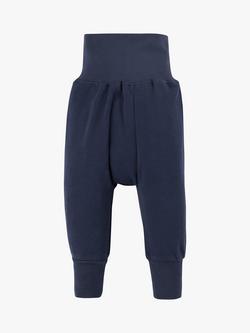 Frugi Baby Parsnip Organic Cotton Joggers, Indigo - view 2, Indigo