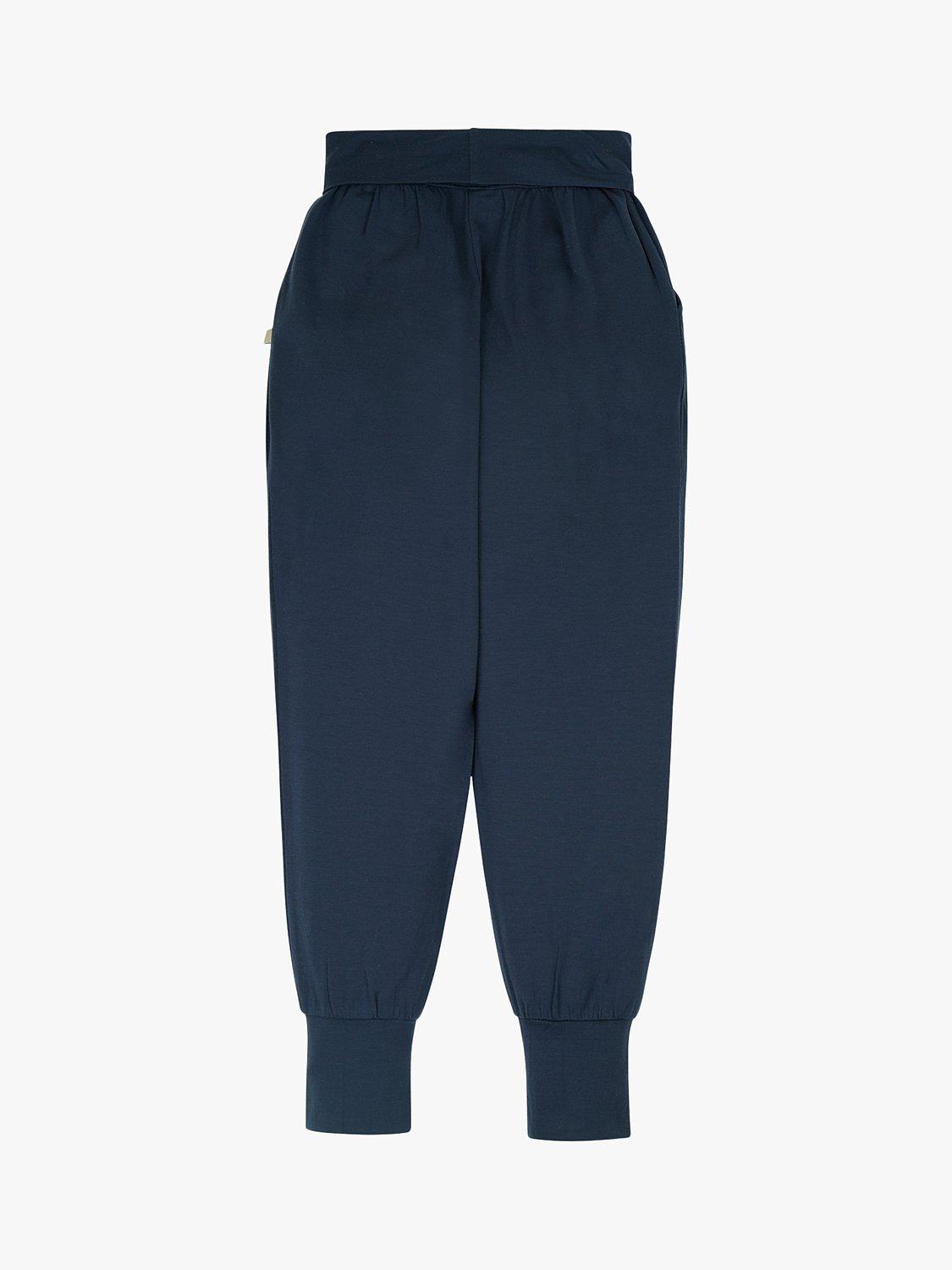 Product image 3 of 4, which shows Frugi Kids' Phoenix Parsnip Harem Trousers, Indigo, 18-24 months